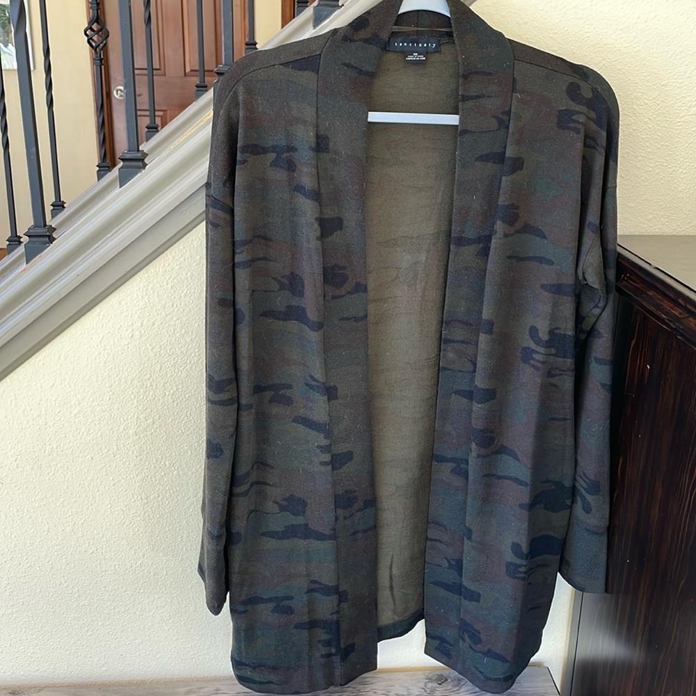 Sanctuary Camo Print Duster Size Extra Small - Picture 5 of 10